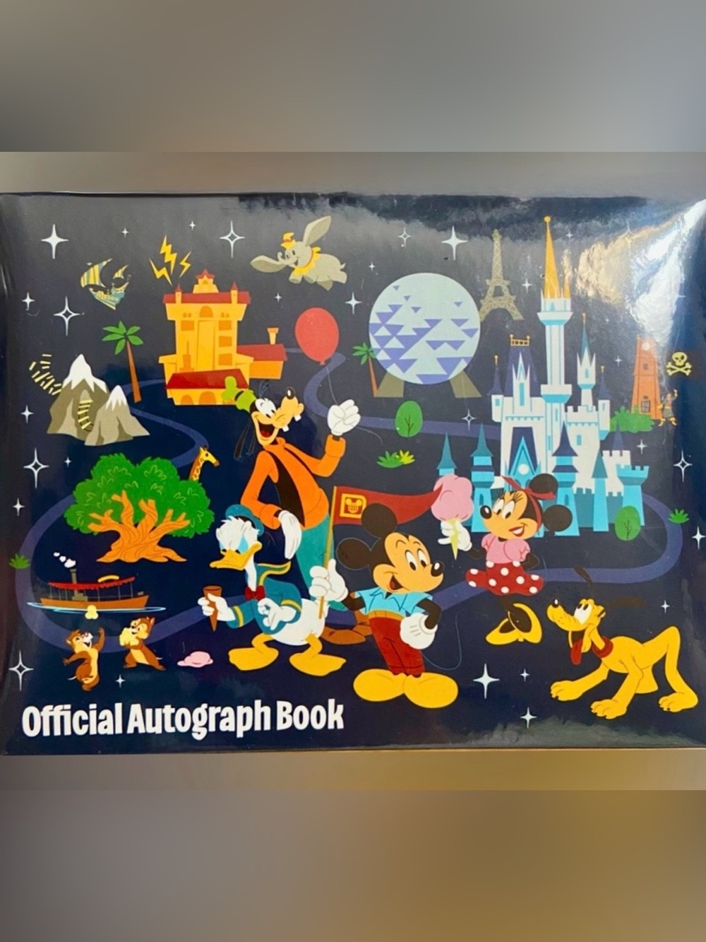Walt Disney World Parks Icons Mickey & Friends Official Autograph Book Sealed